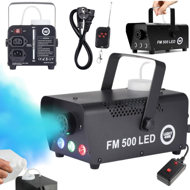LIGHT4ME FM 500 LED V2 tågemaskine med fjernbetjening