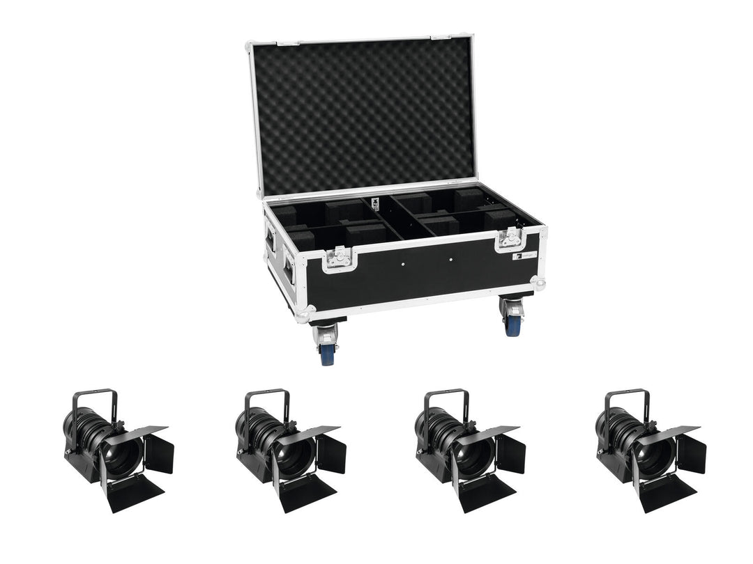 EUROLITE set 4x LED THA-40PC bk + case