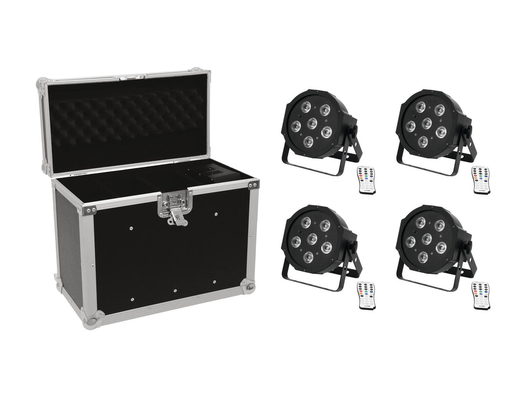 EUROLITE Set 4x LED SLS-603 + väska EC-SL4M storlek M