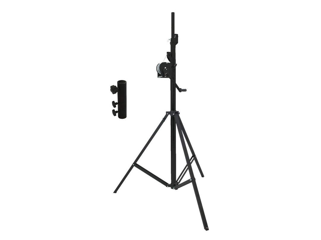 EUROLITE Set STT-400/85 Winch Stand TÜV/GS svart + STV-3529 Adapter long