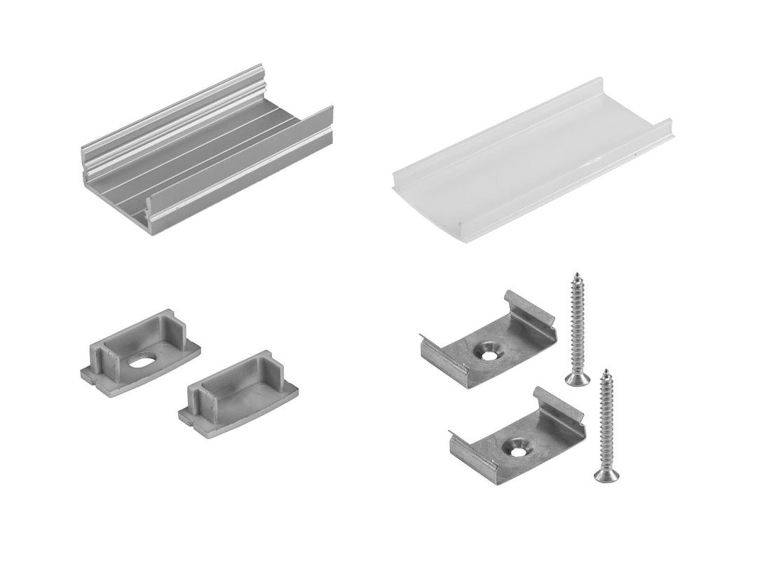 EUROLITE Monteringssats U-profil 20mm för LED Strip