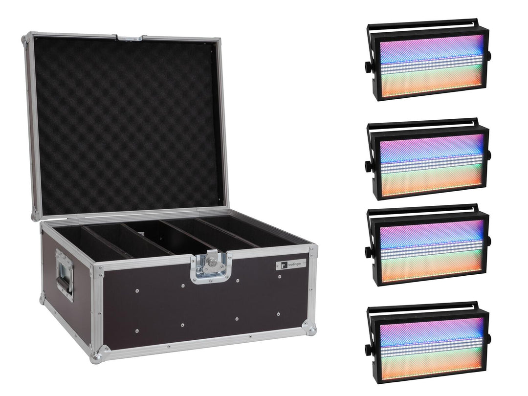 EUROLITE Set 4x LED Super Strobe ABL + fodral
