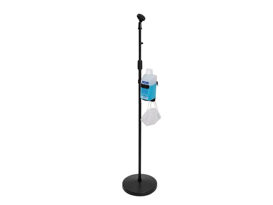OMNITRONIC Set microphone stativ för desinfektionsmedel, svart