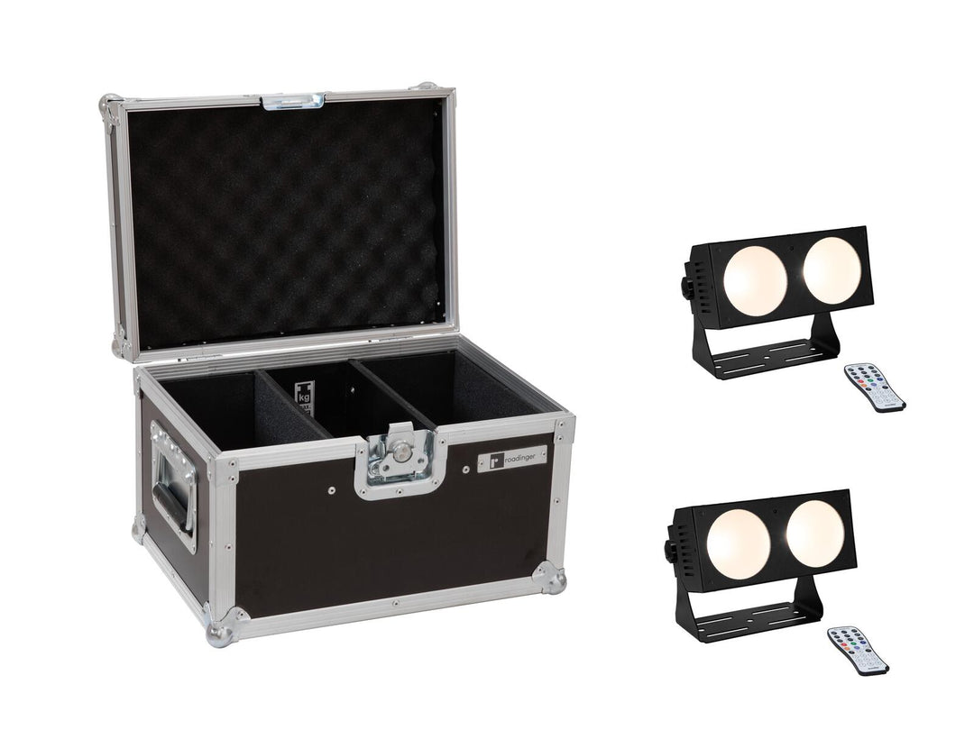 EUROLITE Set med 2x LED CBB-2 COB WW Bar + fodral