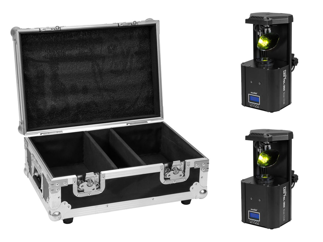 EUROLITE Set med 2x LED TSL-350 Scan COB + väska