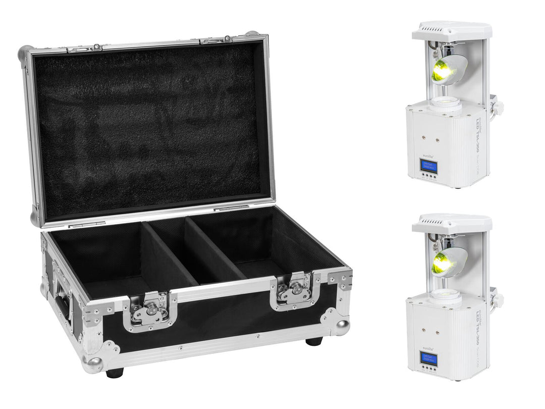 EUROLITE Set 2x LED TSL-350 Scan COB vit + Case