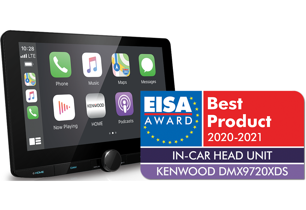 Kenwood DMX9720XDS Multimediaspelare med trådlös Apple CarPlay (10,1")