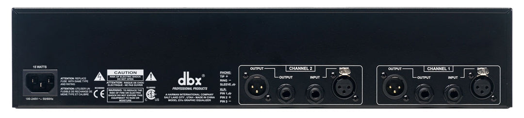 dbx 231S 2x 31-bands grafisk equalizer