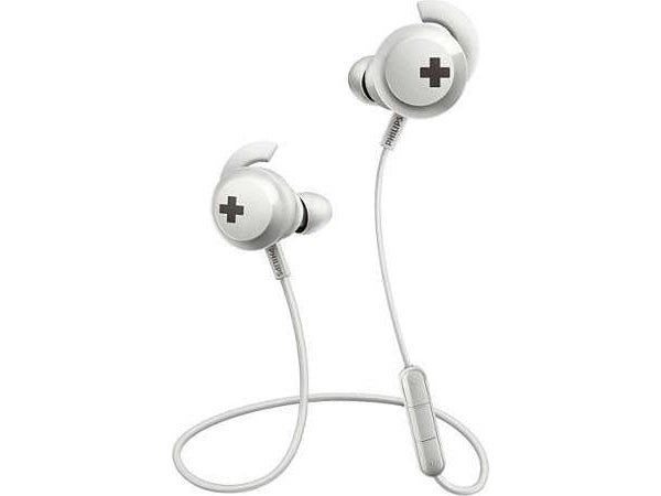 Philips SHB4305W Bluetooth sporthörlurar (vita)