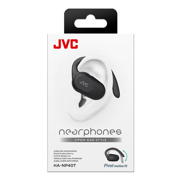 JVC Nearphones NP40T Open Ear Headphones Svart