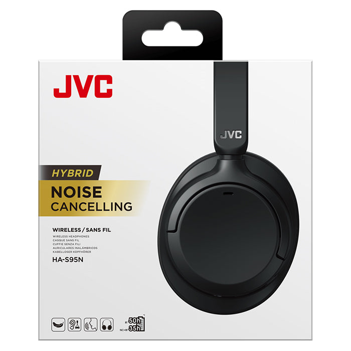 JVC HA-S95N Hybrid ANC Over Ear Headphones svart