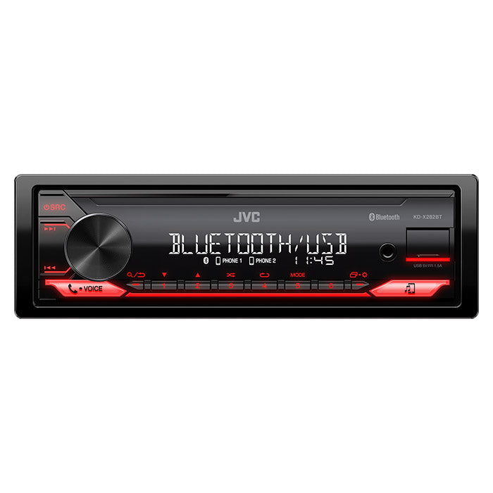 JVC KD-X282BT RDS-tuner utan skivspelare 100mm djup