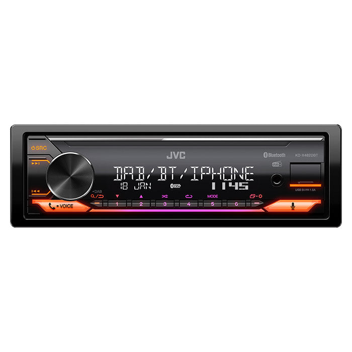 JVC KD-X482DBT bilradio med RDS DAB+ och Bluetooth