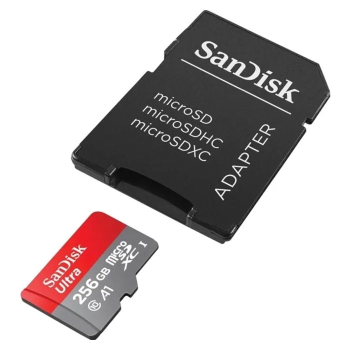 SanDisk Ultra SD-kort inkl. adapter 256 GB