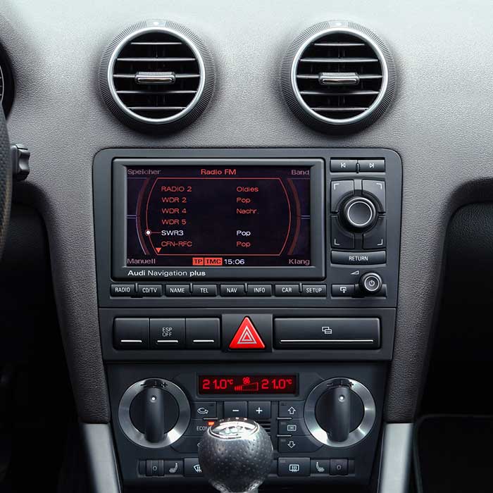 2-DIN 8" kit för Audi A3 utan display