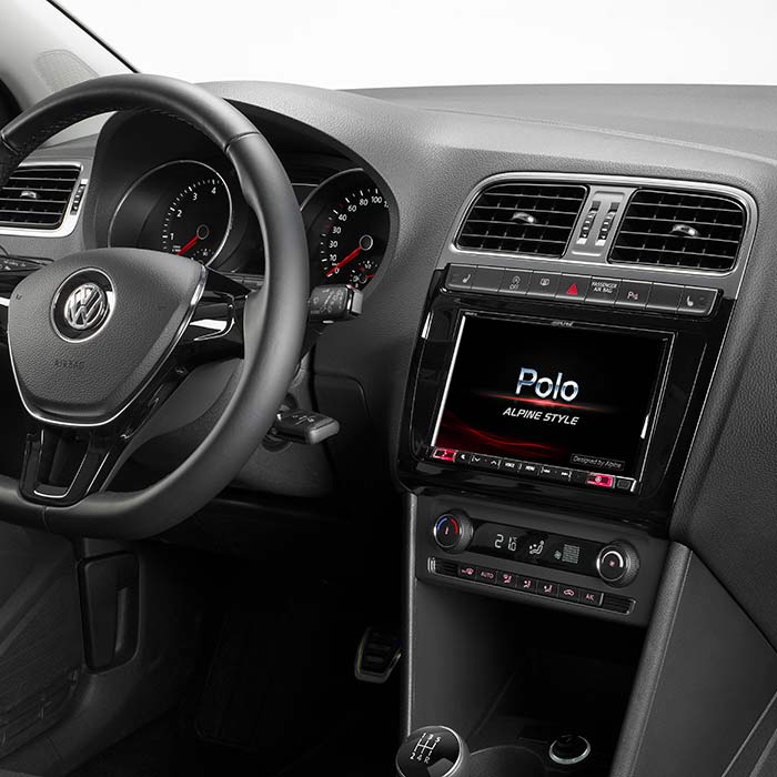 2-DIN 8" kit för VW Polo 5/GTI 2014->