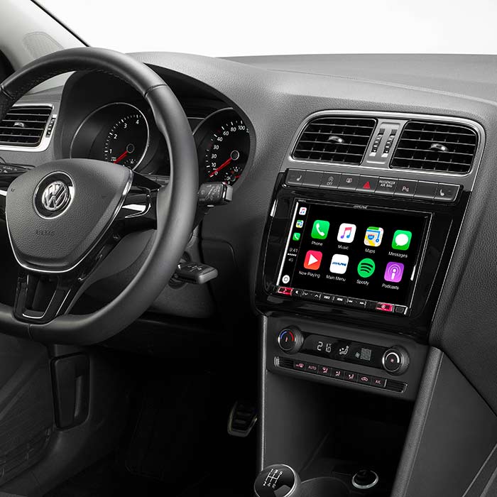 2-DIN 8" kit för VW Polo 5/GTI 2014->