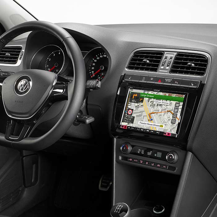 2-DIN 8" kit för VW Polo 5/GTI 2014->