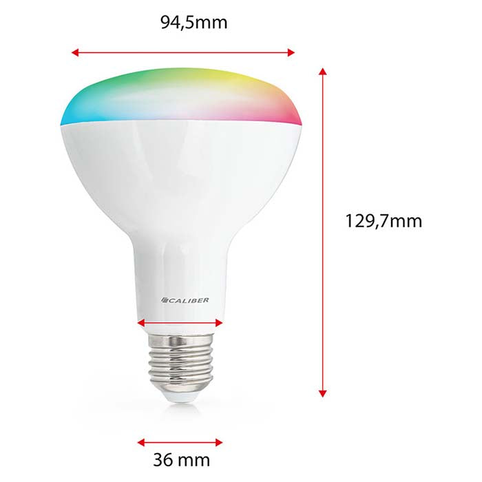 Caliber BR30 smart home LED-lampa vit/multicolor