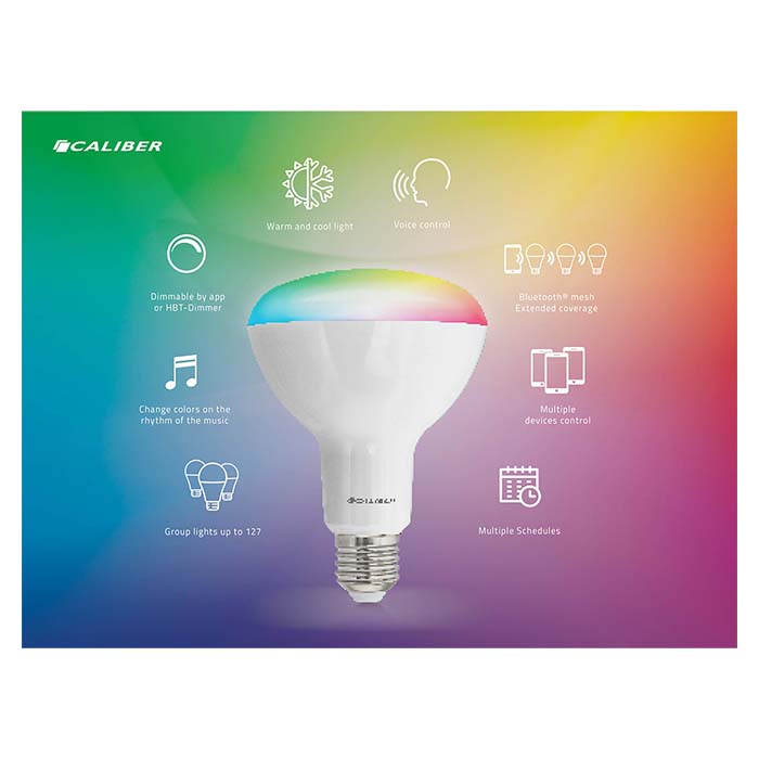 Caliber BR30 smart home-startpaket LED-lampa vit/multi