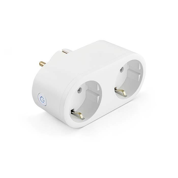 Caliber wi-fi Smart Home-kontakt med 2 uttag