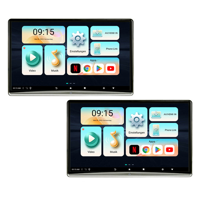 Ampire sæt med to 12,4" skærme Android