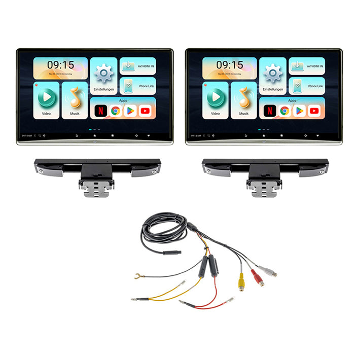 Ampire set med två 12,4" skärmar Android