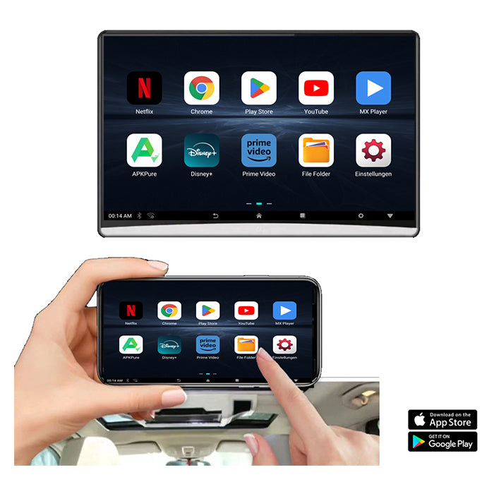 Ampire sæt med to 12,4" skærme Android