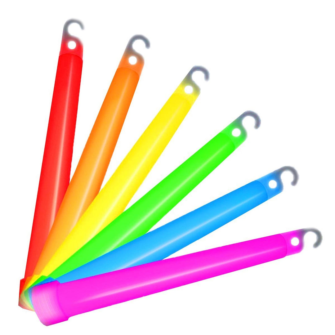 25 st Glowsticks 6'' med snöre (Röd)