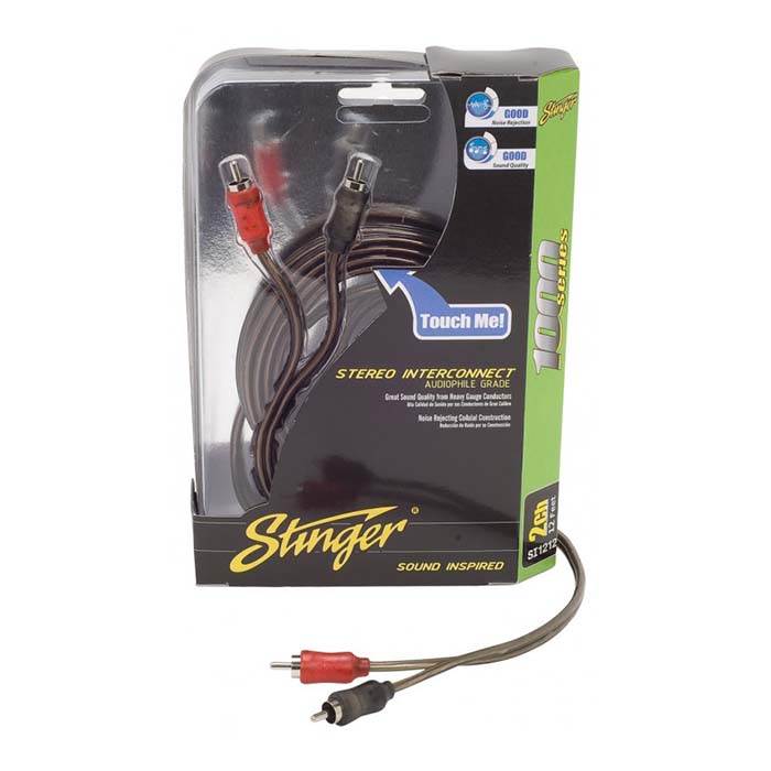 Stinger RCA Phono-kabel 2 x RCA hane till 2 x RCA hane (0,9 m)
