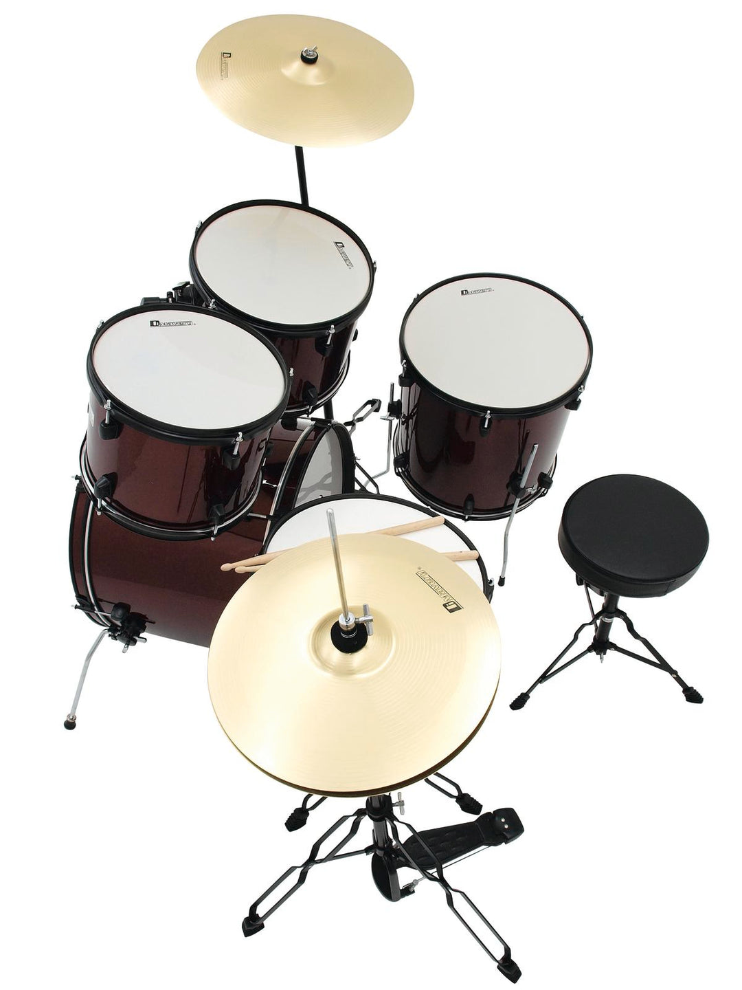 DiMavery DS-200 trumset, röd