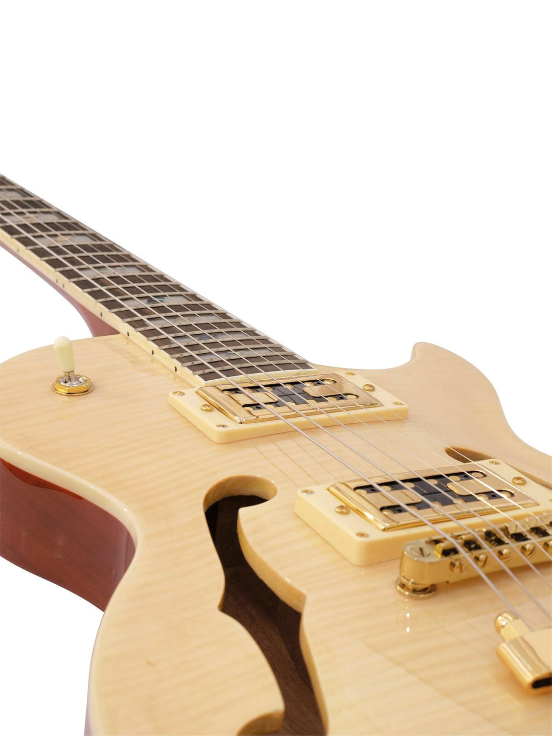 DiMavery LP -600 elgitarr, naturlig lönn