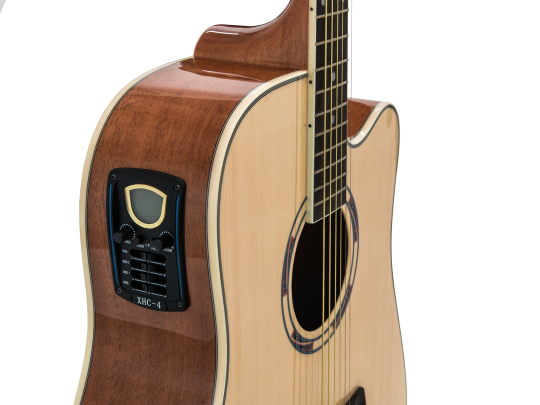 DiMavery DR-520 västerländsk gitarr - naturlig
