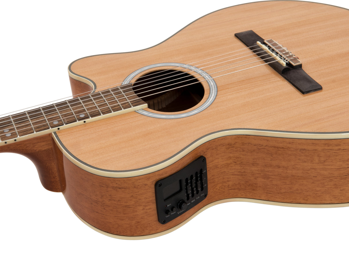 DiMavery CN-500 klassisk gitarr, naturlig
