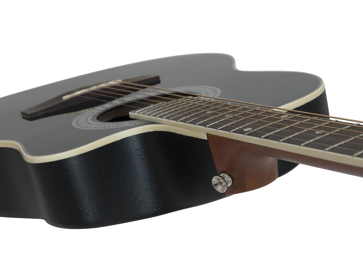 DiMavery RB-300 Roundback Gitarr - Sort