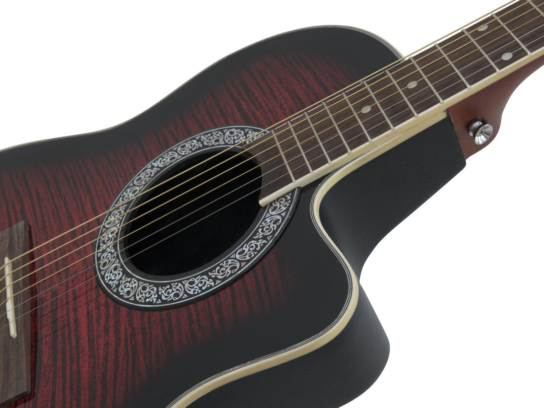 DiMavery RB-300 Roundback Gitarr - Röd