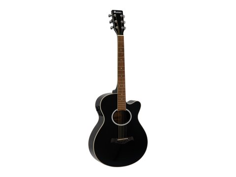 DiMavery AW-400 Western Gitarr - Sort