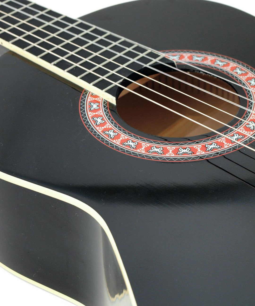 DiMavery AC-303 klassisk spansk gitarr 4/4 (svart)