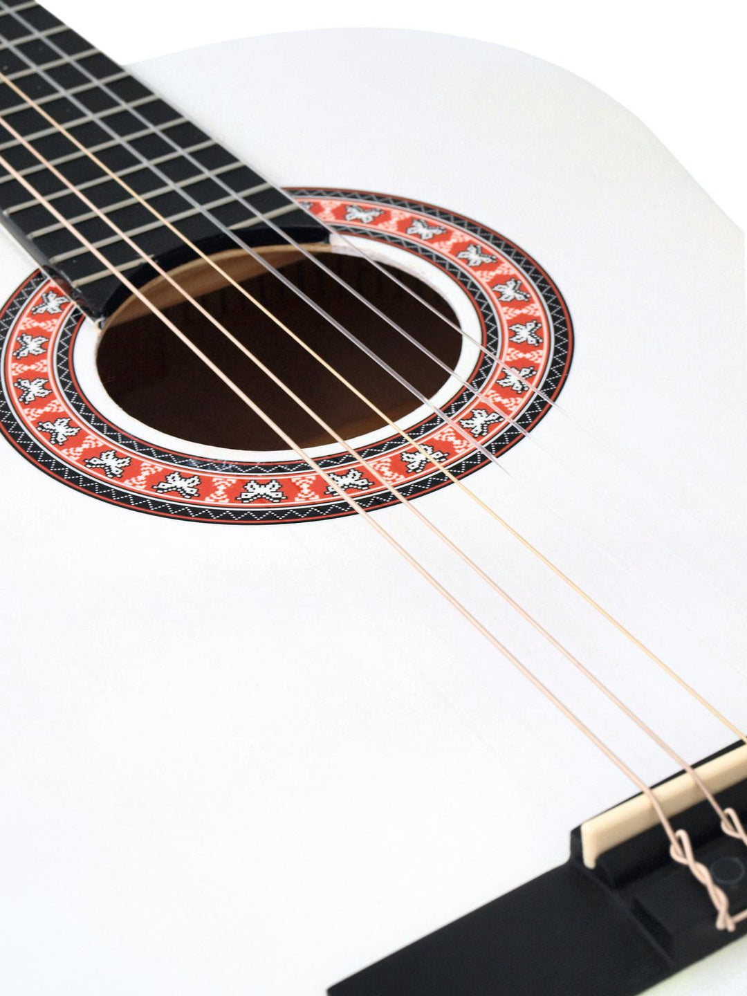 DiMavery AC-303 klassisk gitarr, vit