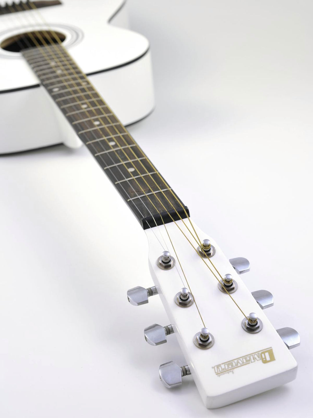 DiMavery AW-303 Western Gitarr - Vit