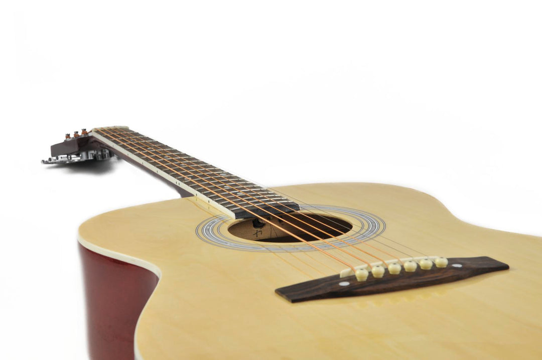 DiMavery AW-303 västerländsk gitarr - naturlig