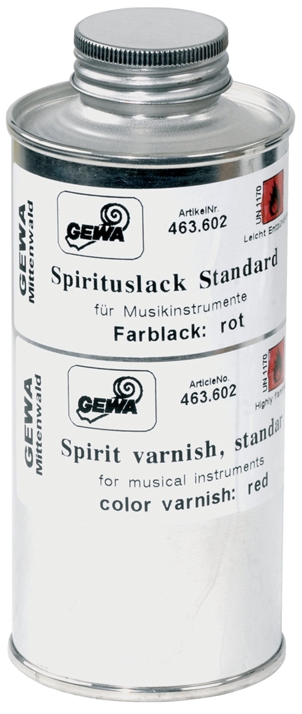 GEWA spritlack för fioler, gul, 250 ml