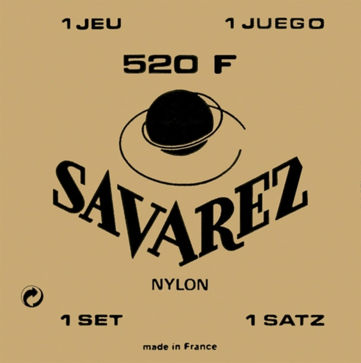 Savarez Strängar för klassisk gitarr Traditional concert 520 - Set normal G3w (520F)