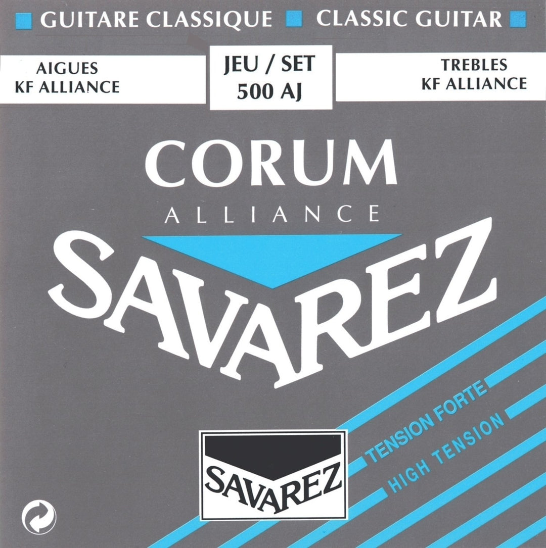 Savarez strängar för klassisk gitarr Alliance Corum - Set hög (500AJ)