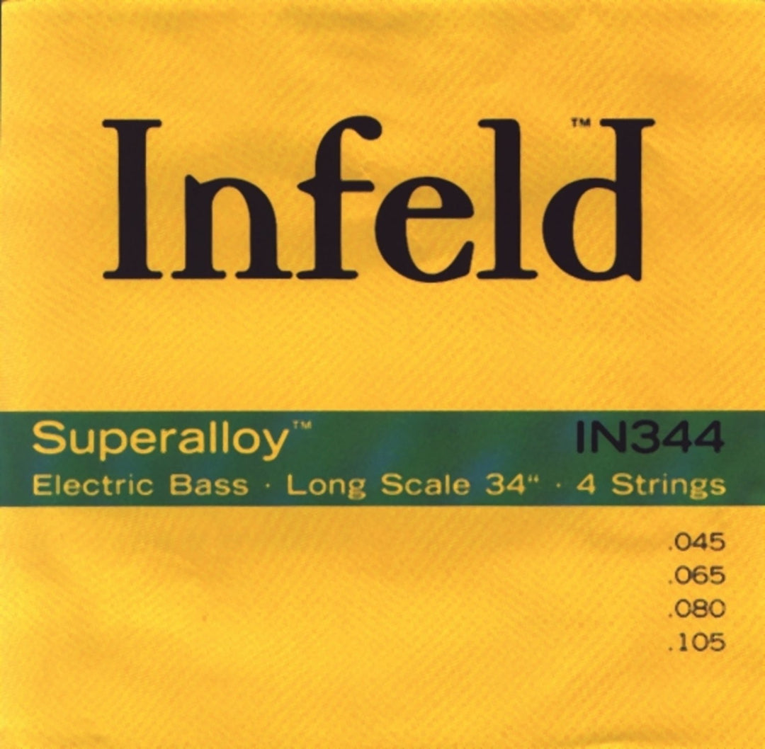 Thomastik-Infeld E-Bass-strängar Superalloy. Round Wound Long Scale - set 4-strängar long (IN344)