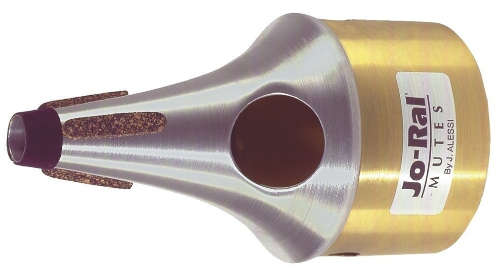 Jo-Ral 4B bucket-sordin för trumpet, botten av gul mässing