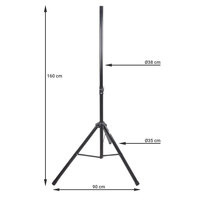 Högtalarstativ (120-160cm, 50 kg)