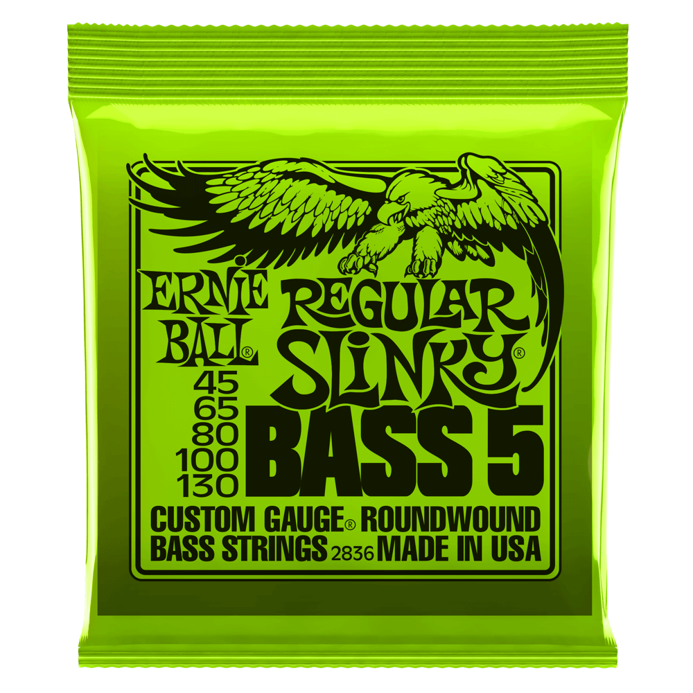 Ernie Ball Slinky Nickel Wound Bas Strings (5)