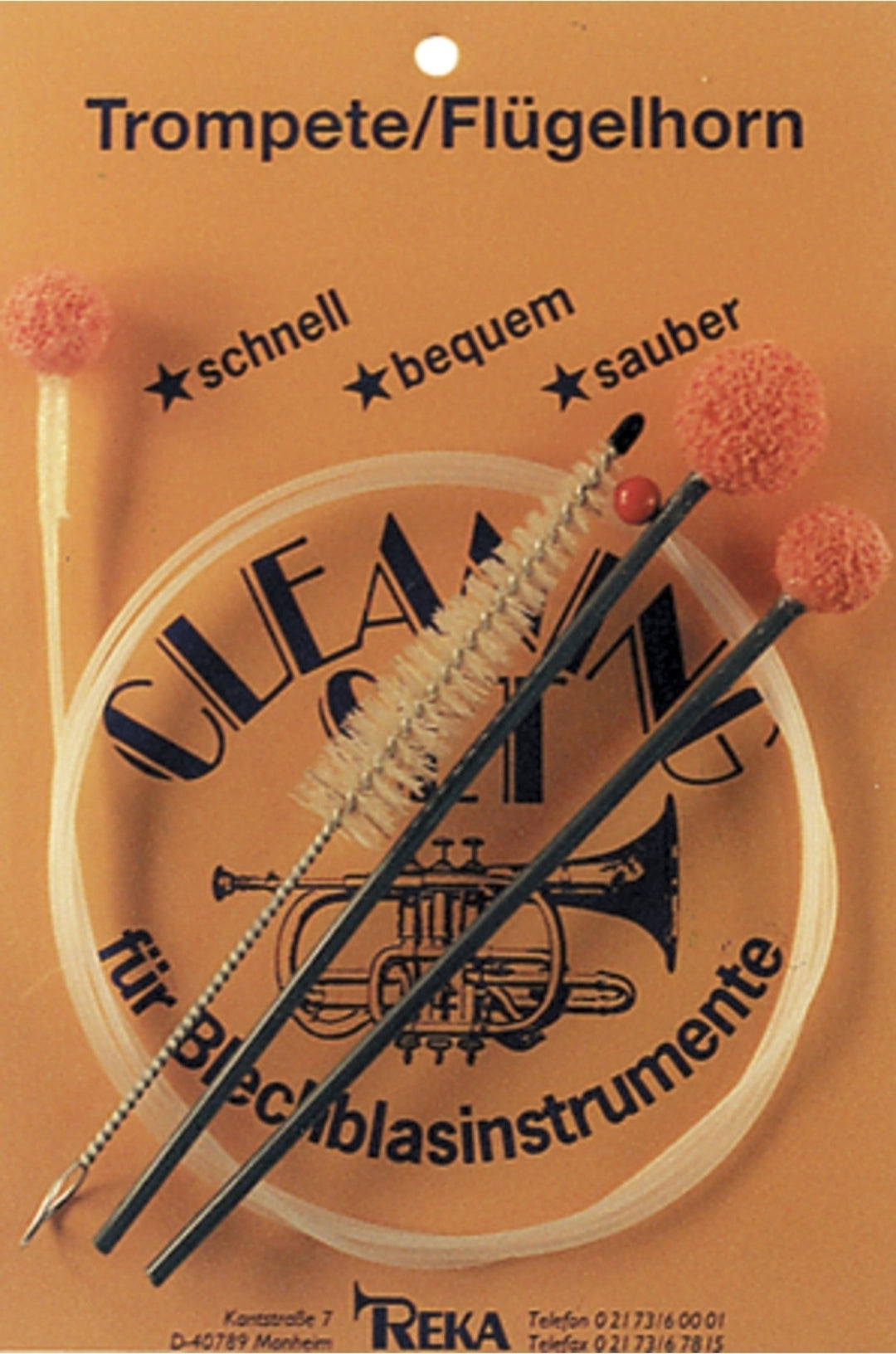 Reka rengöringsset för bleckblåsinstrument - trumpet/flugelhorn/kornett