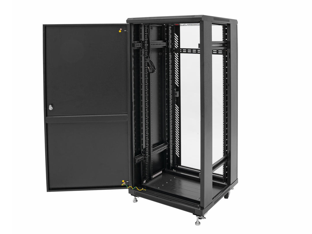 ROADINGER SSC-24 Steel Cabinet med Glasdörr 24U
